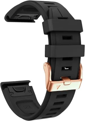 Rose Gold Buckle Silicone hippopotamus Quick Replacement Wrist Straps DASEB 20mm Quick Fit Soft Silicone Strap For Garmin Fenix 7S/5S Plus/6S/5S/Instinct 2S/D2, With 