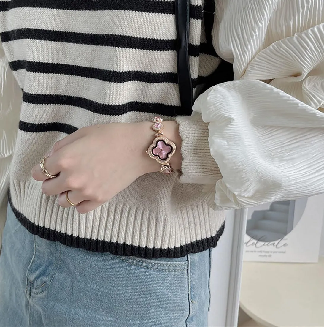 Rose Gold Diamond Bracelet Watch mine pupil fearsome radius dissent Fashion Dress Quartz Watches for Women Gift ADSBIAOYE Luxury Women Wrist Watches Unique 