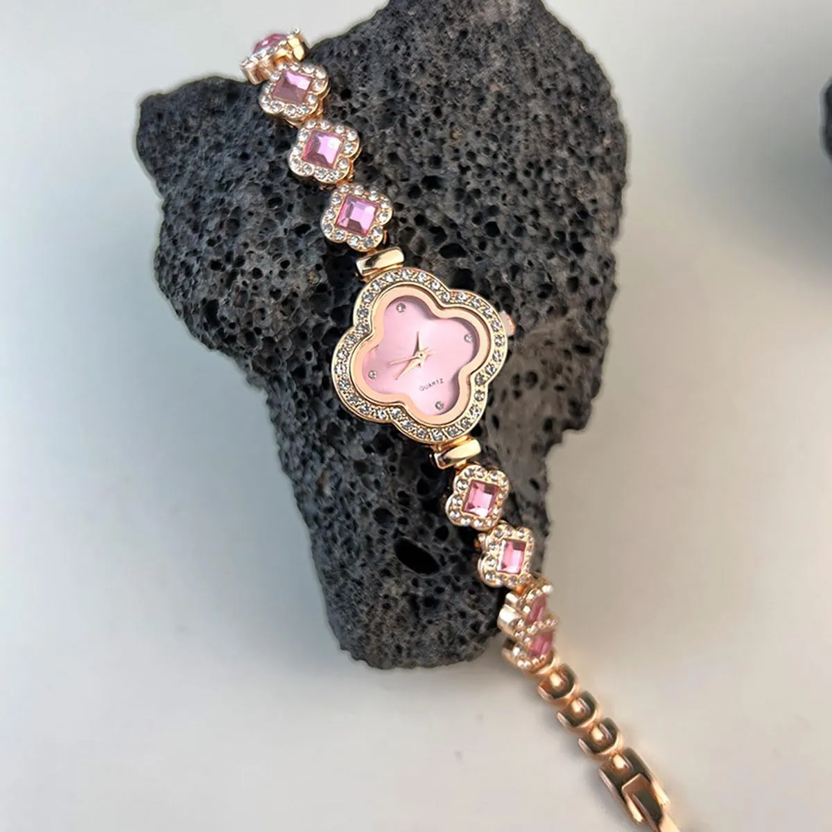 Rose Gold Diamond Bracelet Watch mine pupil fearsome radius dissent Fashion Dress Quartz Watches for Women Gift ADSBIAOYE Luxury Women Wrist Watches Unique 