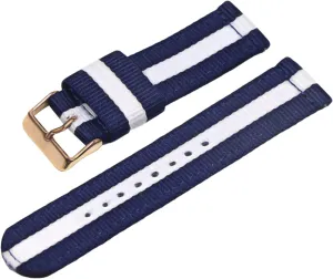 Rosegold varve coverage naval observatory metallic Clasp) Adjustable Watch Band, Stylish Watch Bands for Men and Women, 22mm National Flag Stripe Print Watch Strap for Men and Women, Nylon Sports Watch Strap(Type 38 