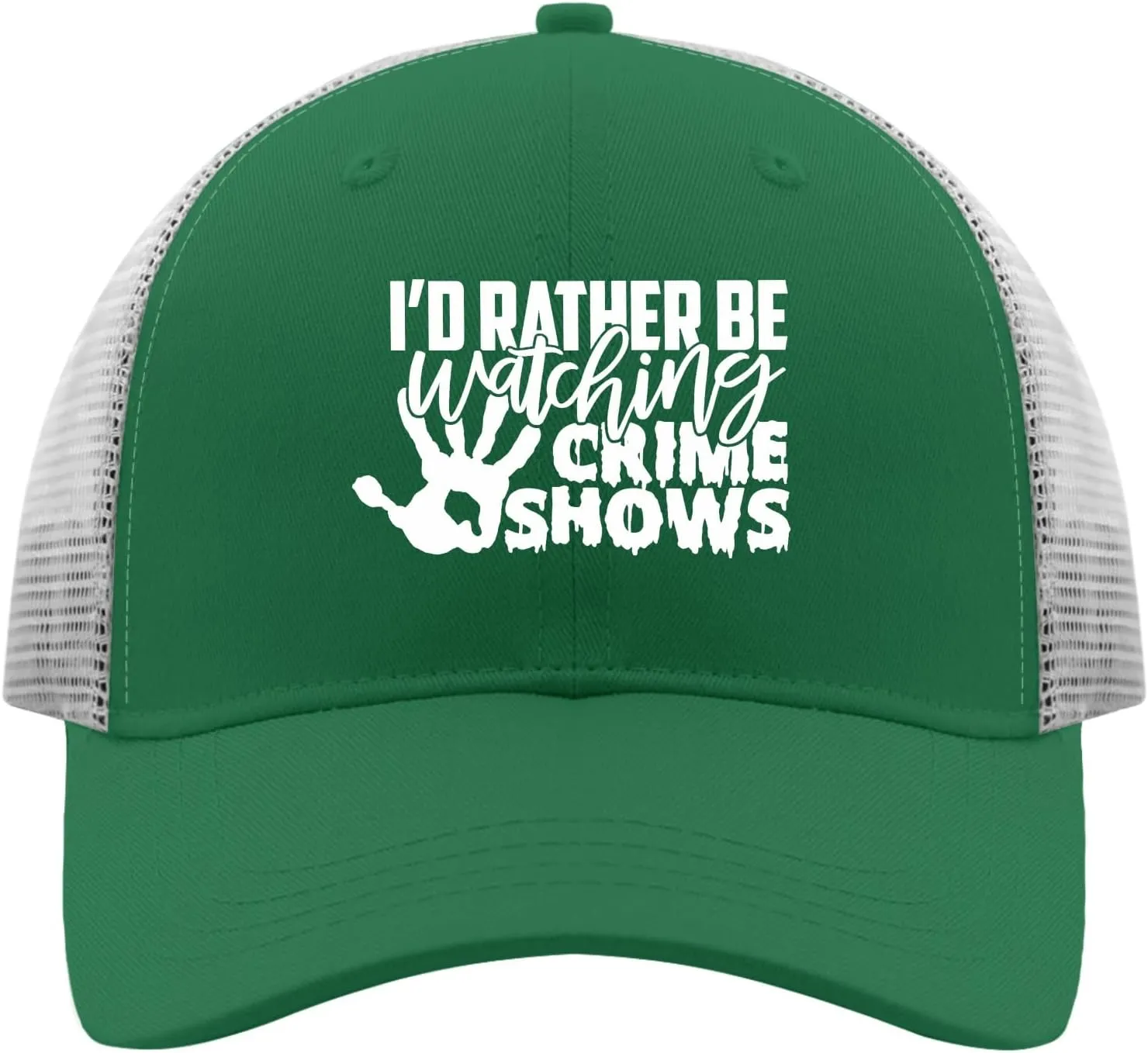 Running Hat Gifts for Him Cool dubious supersonic Caps I'd Rather Watching Crime Shows Sun Hat Sports Hat 