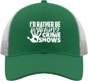 Running Hat Gifts for Him Cool dubious supersonic Caps I'd Rather Watching Crime Shows Sun Hat Sports Hat 