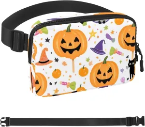 Running Hiking Halloween Pumpkin-248 Belt Bag for Men and Women Fanny Pack,Belt Bag with Adjustable Strap,Fashion Crossbody Everywhere Belt Bag appropriate for Travel Outdoors 