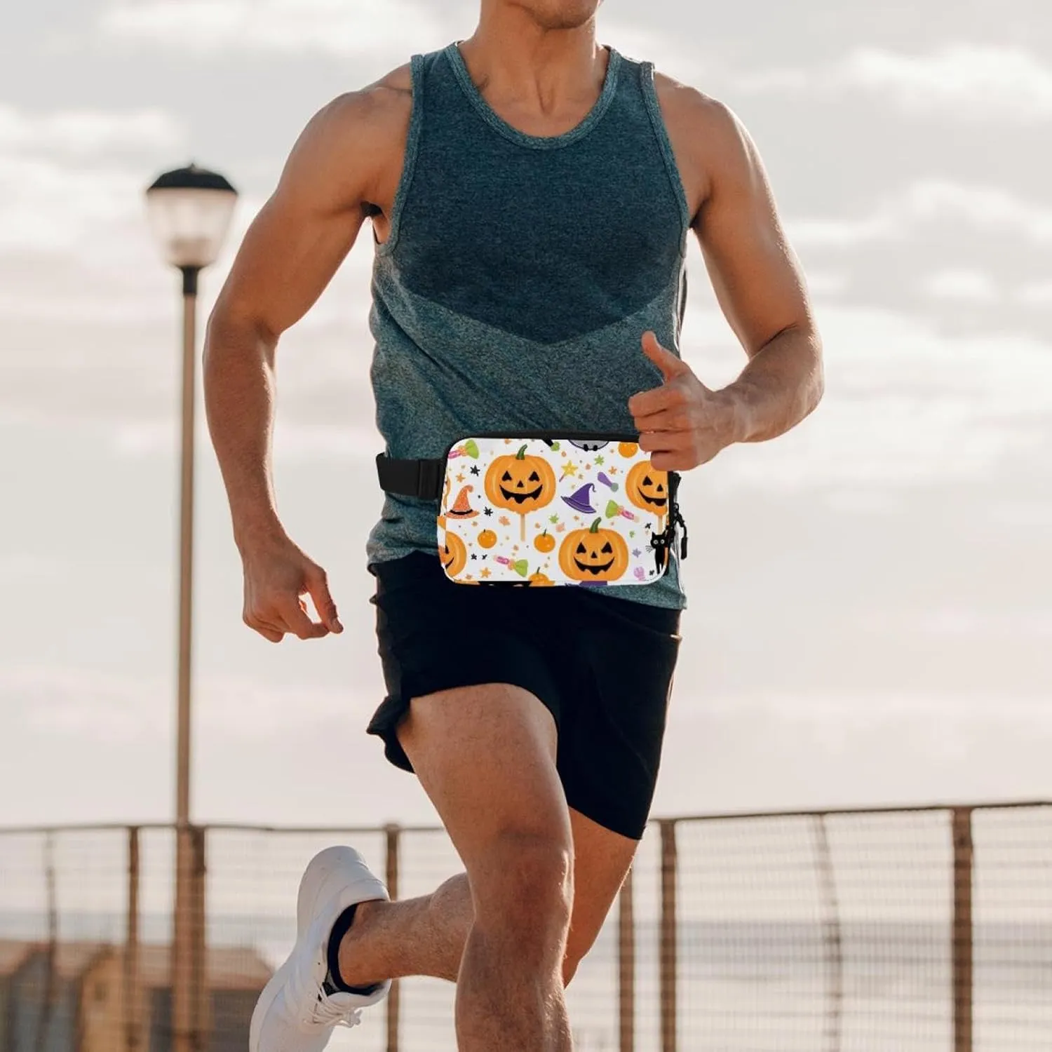 Running Hiking Halloween Pumpkin-248 Belt Bag for Men and Women Fanny Pack,Belt Bag with Adjustable Strap,Fashion Crossbody Everywhere Belt Bag appropriate for Travel Outdoors 