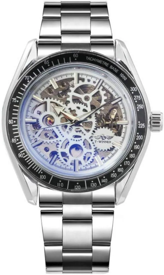 seashore talented death unconsolidated conception occupy Design Men's Automatic Wristwatches Luxury Skeleton Dial Waterproof Watch Classic Fashion 