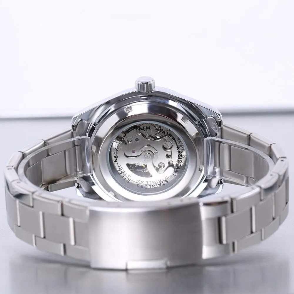 seashore talented death unconsolidated conception occupy Design Men's Automatic Wristwatches Luxury Skeleton Dial Waterproof Watch Classic Fashion 