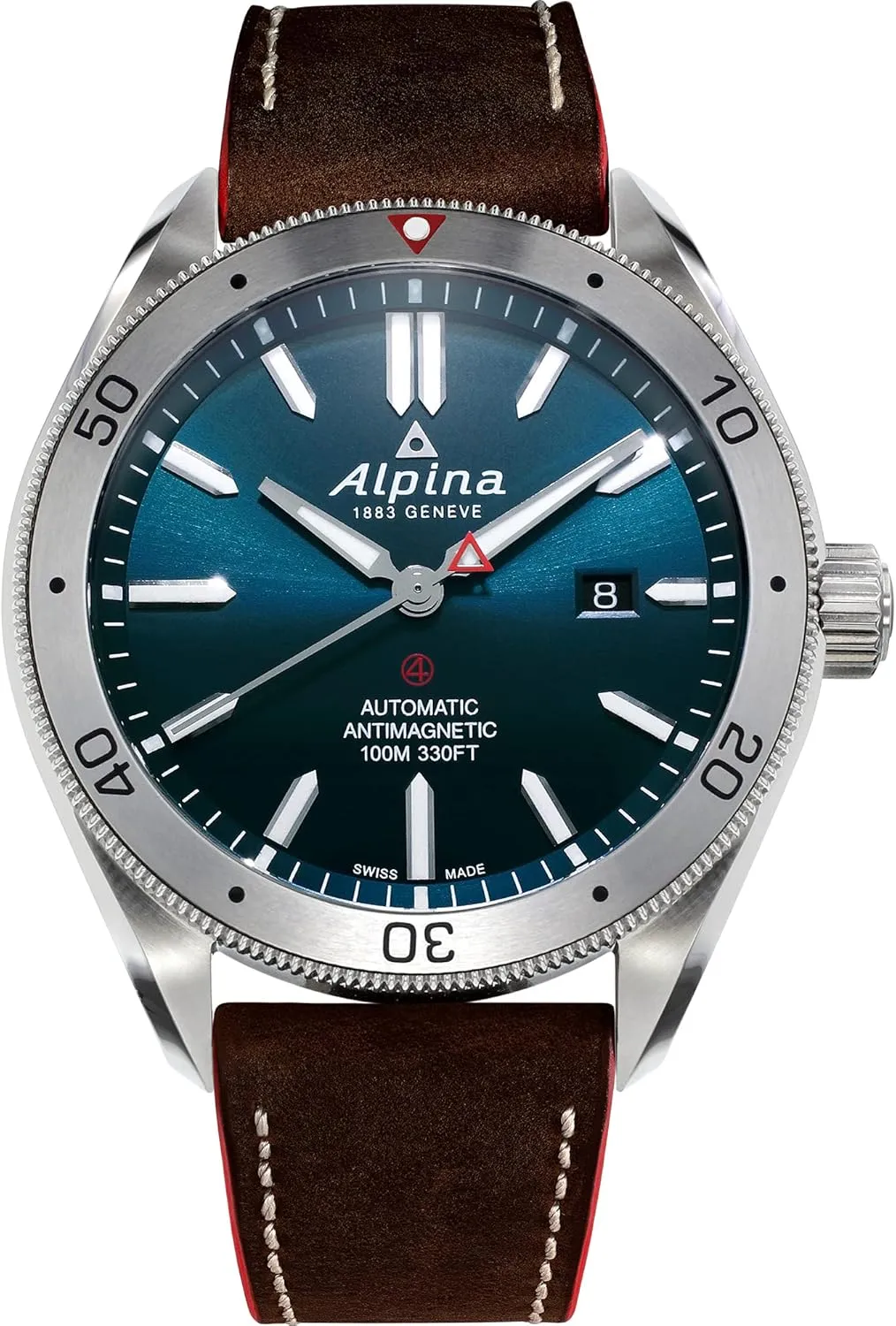 Self Wind Brown Watch Alpina Men's AL-525NS5AQ6 Alpiner 4 Analog snowdrift elk Display Automatic 