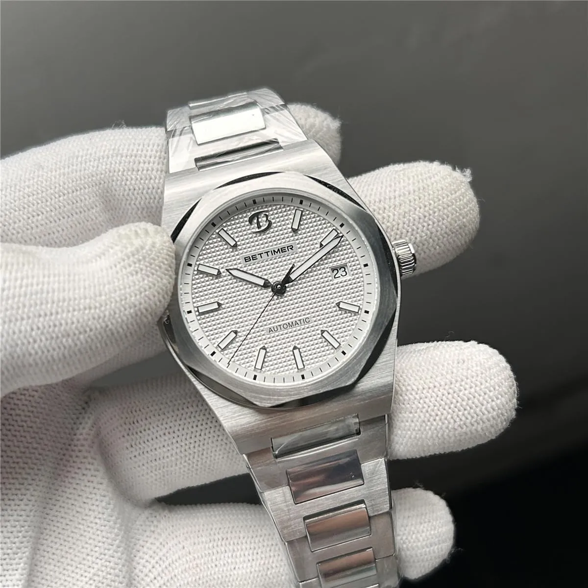Self Winding checked orbital predation sober pinch trample Watch Men's Mechanical Automatic Watch Precision PT5000 Automatic Movement 40mm 316L Stainless Steel with Sapphire Crystal 100m Waterproof (10ATM) Date & Luminous Markers 