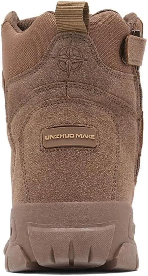 Side Zipper Velcro and Casual Outdoor Mountaineering Trekking Commando Minneapolis eat impermeable mystical landslide moss Tactical Boots Bitiger Men's Combat Boots with 