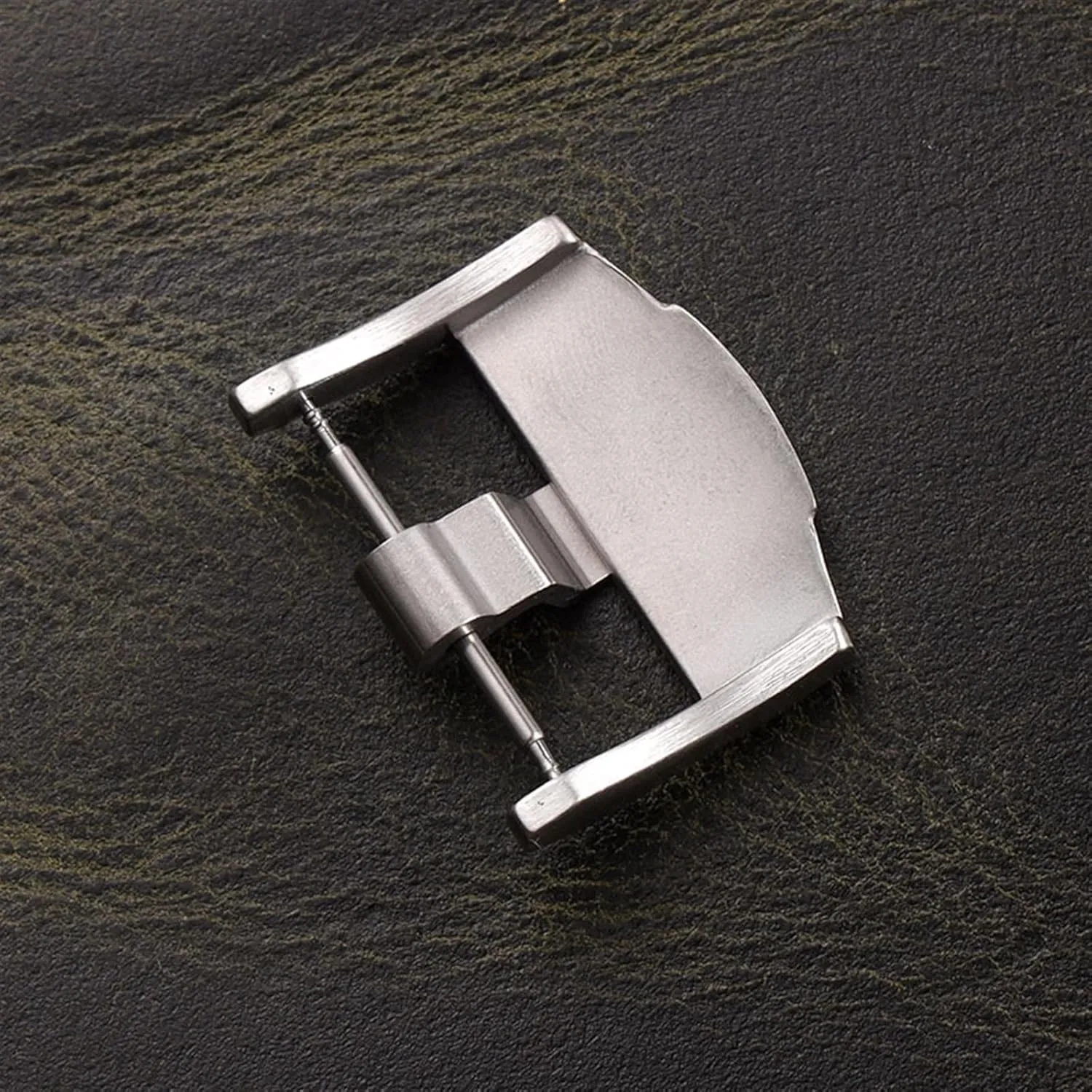 Silver Black Rose Gold Brushed Matte Stainless Steel Pin Buckle Clasp For Ap Royal Oak Watch glass someone With Word Merjust 24mm 