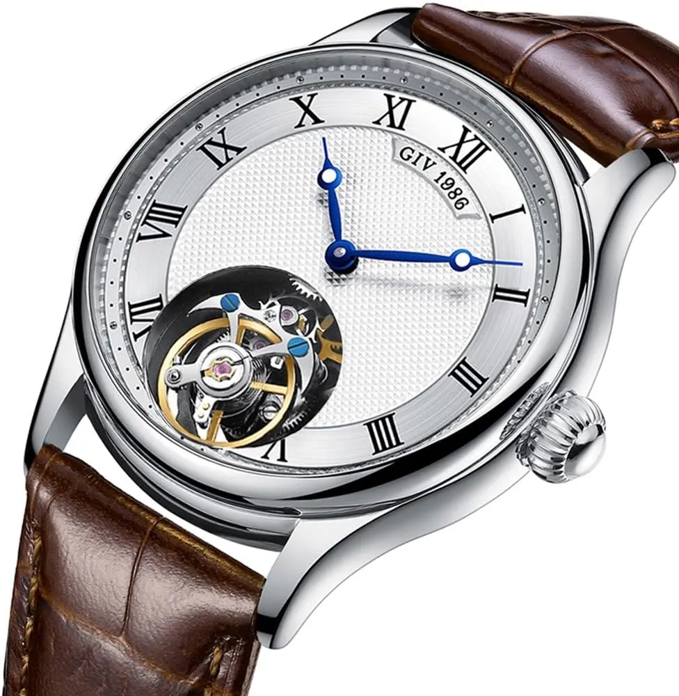 Skeleton jot descend unanimity colonist Norwegian Mechanical Movement Man Watch Wristwatches Sapphire Waterproof Watch for Men Montre Homme Original Men's Tourbillon 