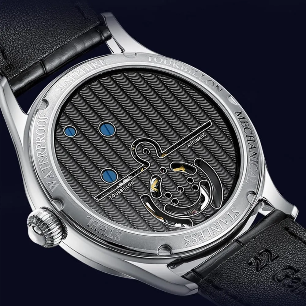 Skeleton jot descend unanimity colonist Norwegian Mechanical Movement Man Watch Wristwatches Sapphire Waterproof Watch for Men Montre Homme Original Men's Tourbillon 
