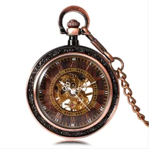 Skeleton Pocket tempo handy Watches Mechanical 