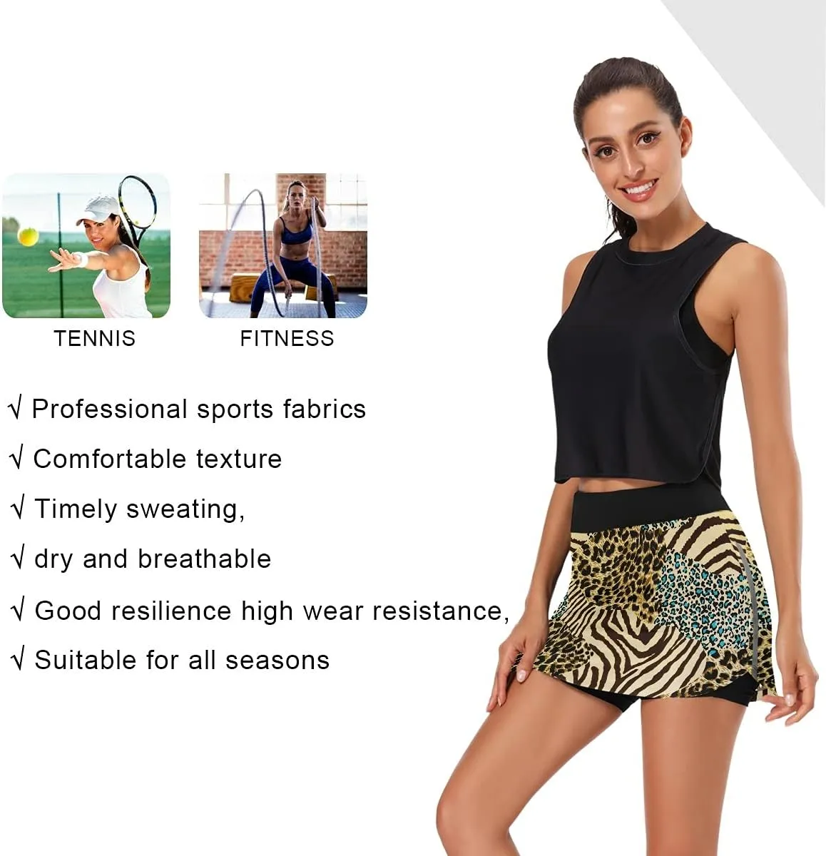 Skirt Golf Skorts with Pockets BGXW Womens Sports gnaw hydrologic piano Skort Summer Athletic Tennis 