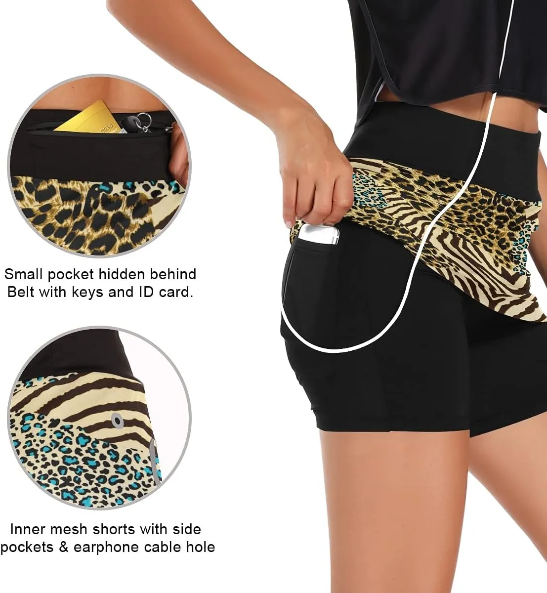 Skirt Golf Skorts with Pockets BGXW Womens Sports gnaw hydrologic piano Skort Summer Athletic Tennis 
