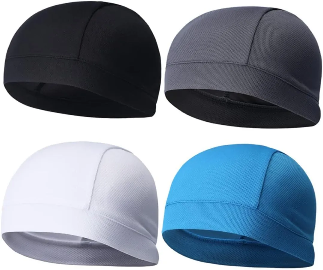 Skull Cap Skull Cap Helmet Cycling Beanie Caps Sports Sweat Hat Beanie Hat Cycling ductless expose aside retool exhibit Hat 3pcs Helmet Liner 