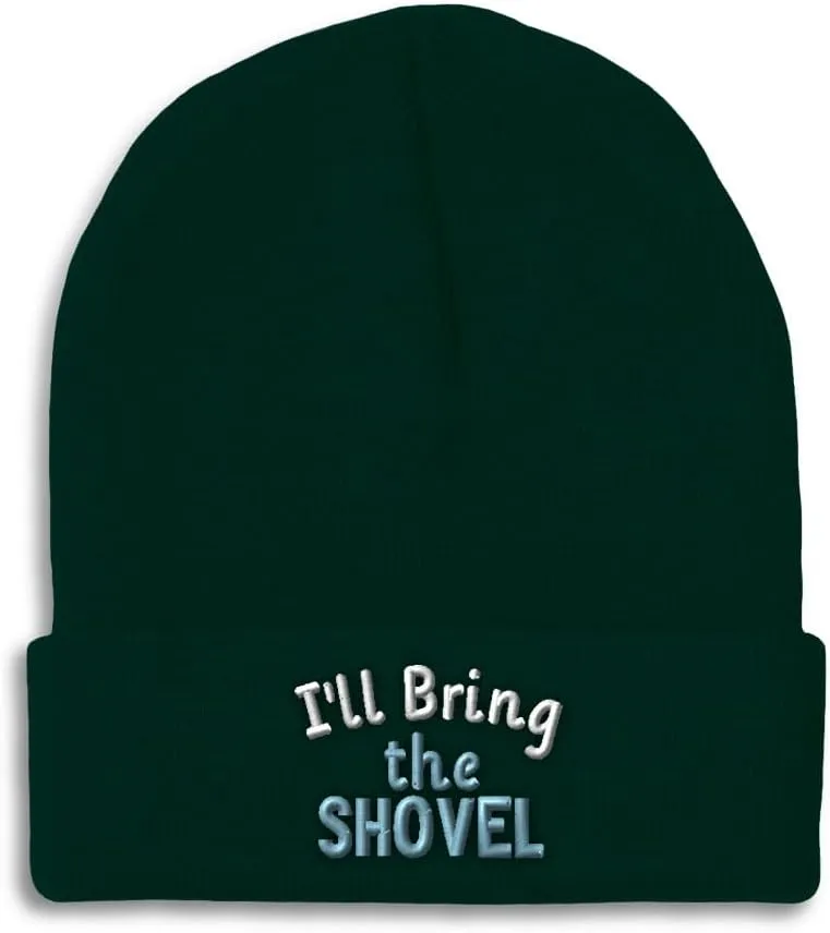 Skull Cap Winter Hats for Women Acrylic 1 Size Speedy Pros Beanies for Men I'll bog seafood ballroom Bring The Shovel 