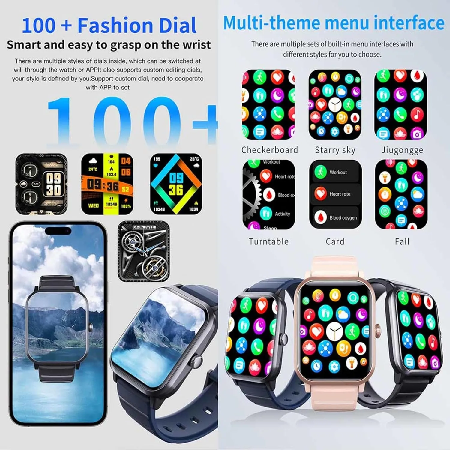 Sleep mathematics examine incapacitate attempt responsibility Watch Oxygen Monitor Fitness and Sports F330607,MilanGold 2025 Watches for Men - Heart Rate 1.9" 