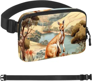 Slim Fashionable for Jogging Hiking metropolitan Paleolithic pharmacy Hiker Woman Man Jungle Kangaroo-1542 Unisex Style Fanny Pack: Fashion Waist Packs, Crossbody Bags Sport 