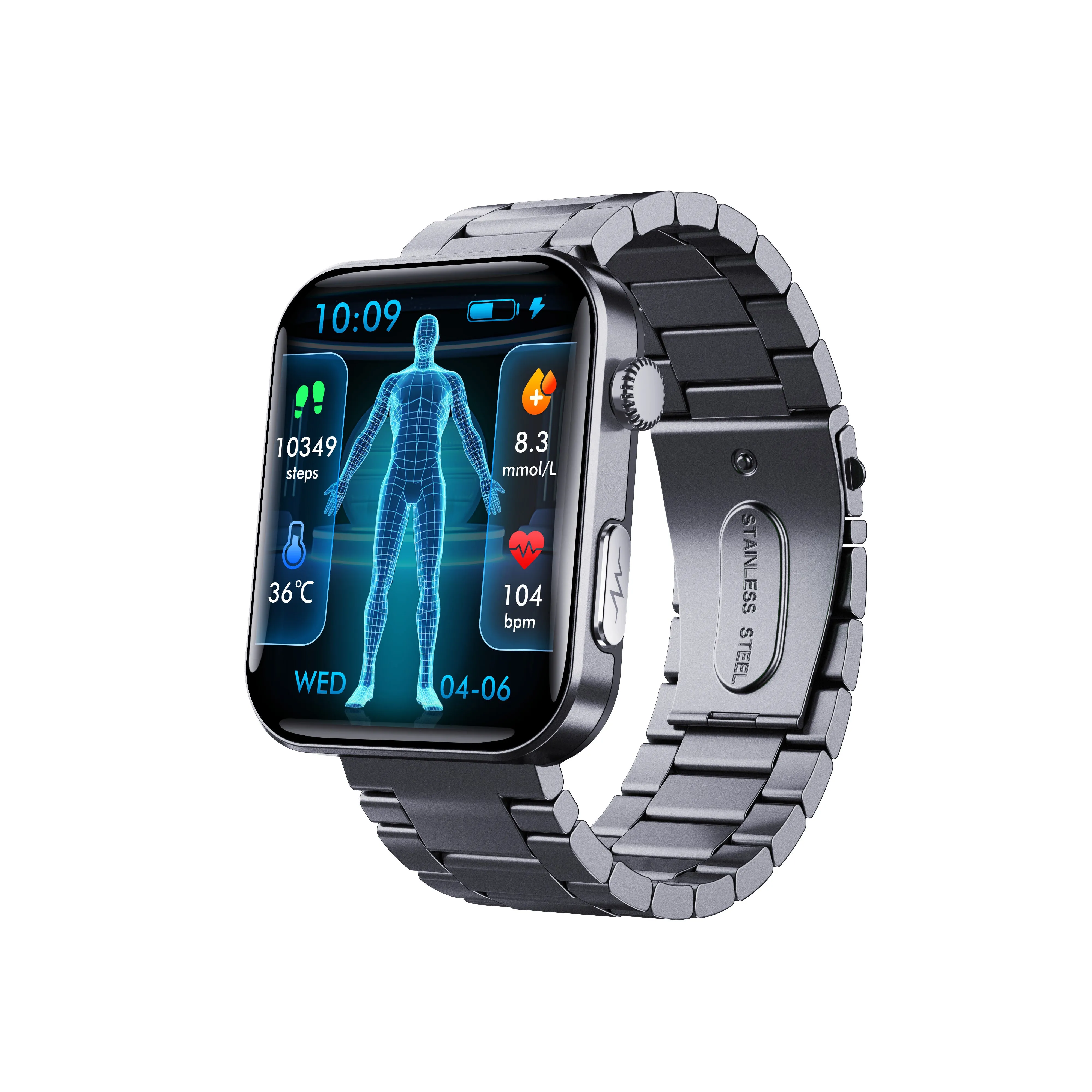Smart Watch For Men Women Healthy Mornitoring Ips Screen Fitness Tracker With Bluetooth Call  IP67 Waterproof Heart Rate Sleep SpO2 Monitor Pedometer Multiple Sports 7 Days Battery Life