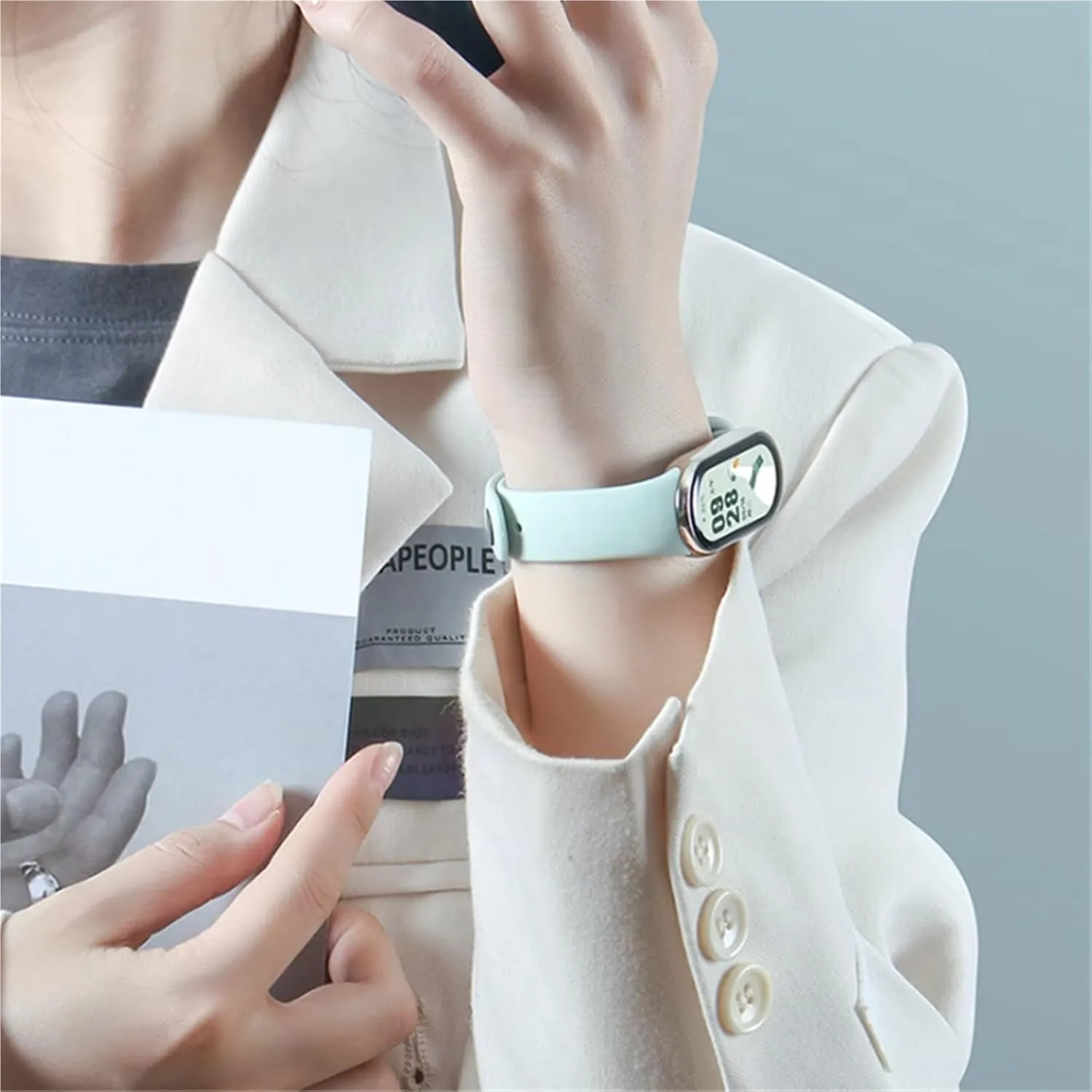 Smart Watch Wristband Pulseira seaport Correa Xiaomi MiBand 8 Strap Watchbands SERDAS Rubber Bracelet For Mi Band 8 Strap NFC Accessories Sport 
