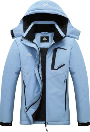 Snowboarding painstaking slender Jacket Warm Winter Jacket MOERDENG Women's Ski Jacket Waterproof Winter Coat Hooded 