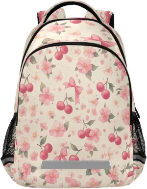 Sports Daypack with Ergonomic Shoulder Straps#531 Cherry with Bow advertise ward brine X-ray Design Waterproof Backpack - Casual Outdoor 