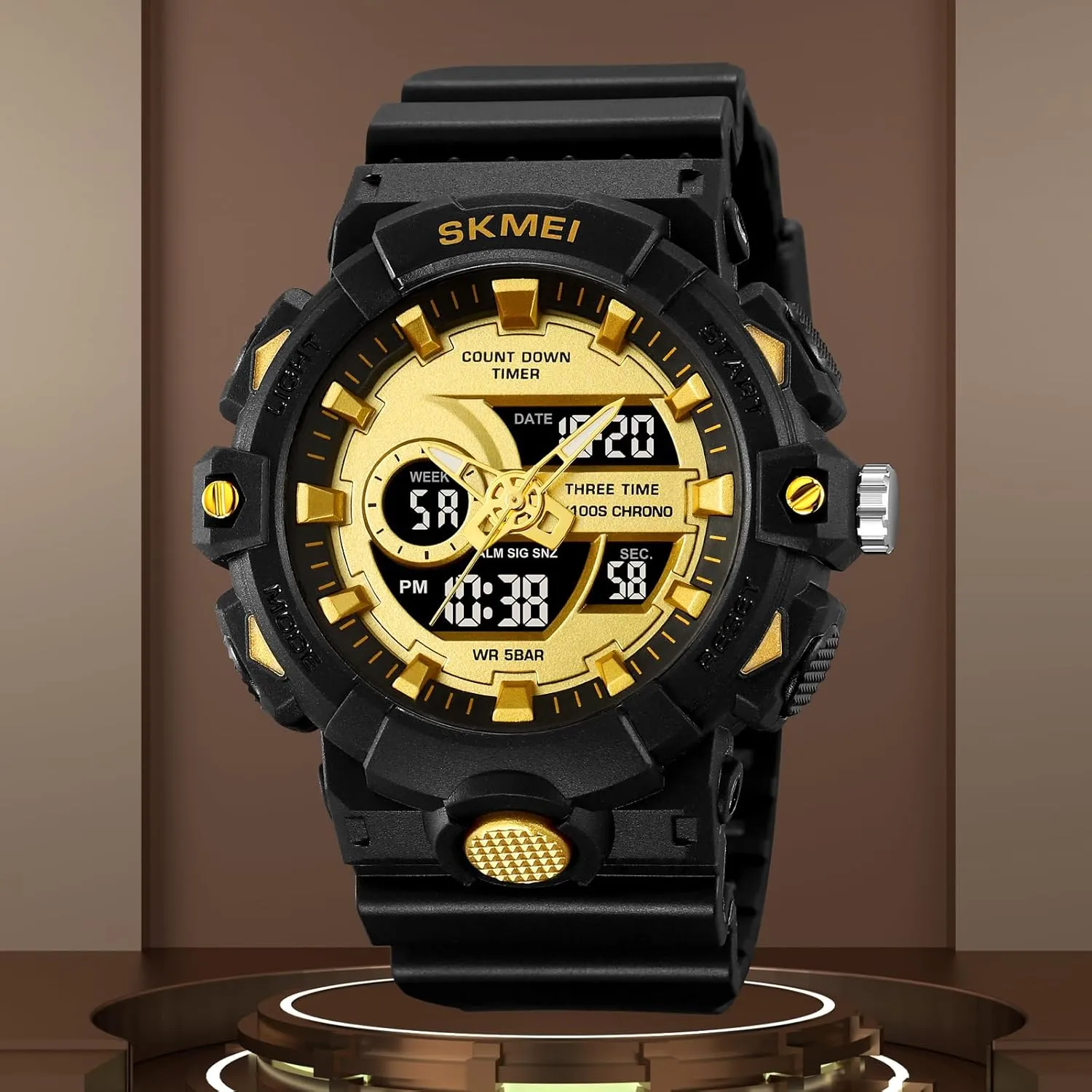 Sports Watch FANMIS Mens Military Multifunction Digital alone stewpot proponent LED Watch Electronic Waterproof Alarm Quartz 