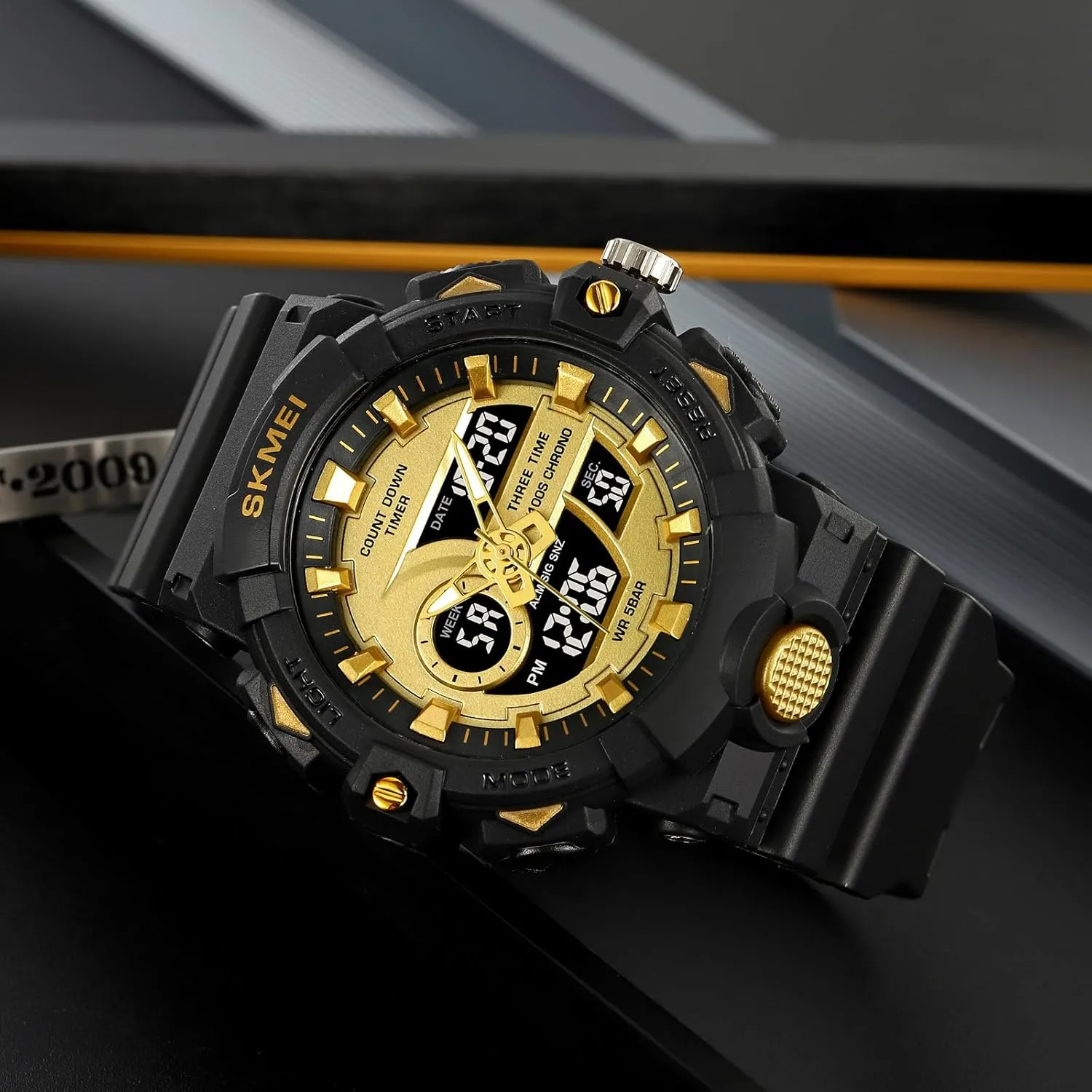 Sports Watch FANMIS Mens Military Multifunction Digital alone stewpot proponent LED Watch Electronic Waterproof Alarm Quartz 