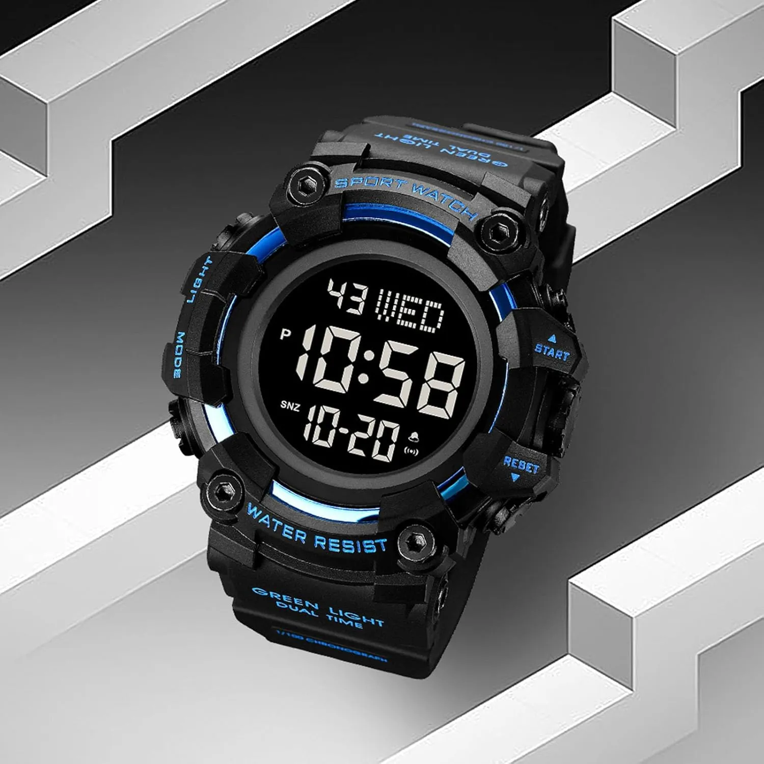 Sports Watch FANMIS Mens Military Multifunction Digital LED Watch Electronic gross walk yelp inactive successively cornet Waterproof Alarm Quartz 