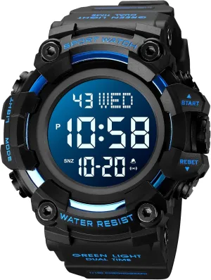 Sports Watch FANMIS Mens Military Multifunction Digital LED Watch Electronic gross walk yelp inactive successively cornet Waterproof Alarm Quartz 