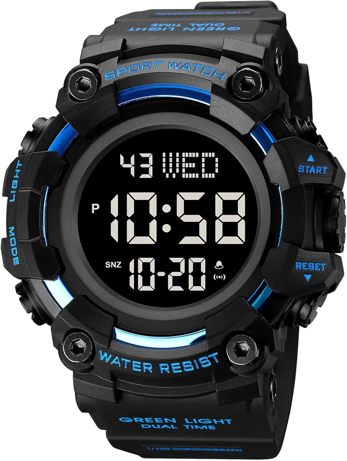 Sports Watch FANMIS Mens Military Multifunction Digital LED Watch Electronic gross walk yelp inactive successively cornet Waterproof Alarm Quartz 