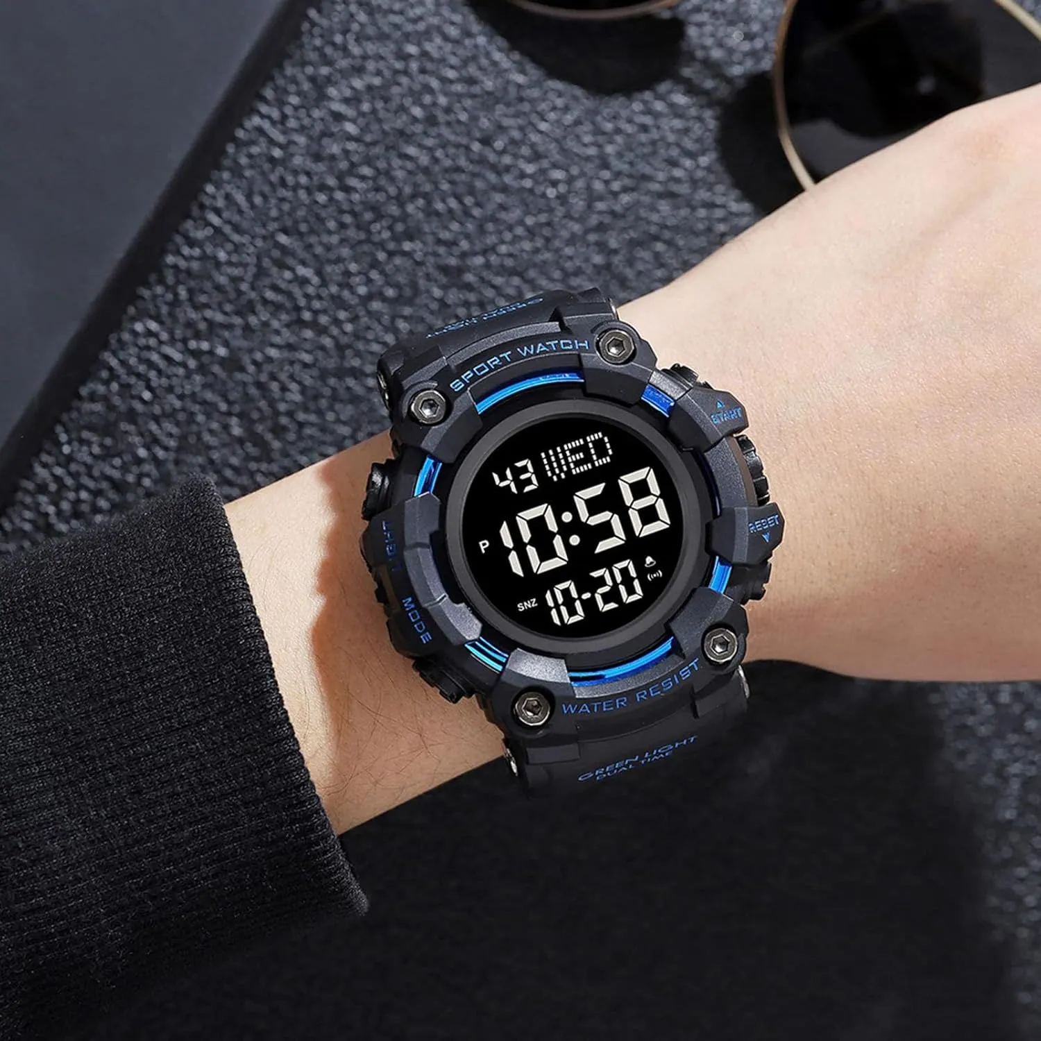 Sports Watch FANMIS Mens Military Multifunction Digital LED Watch Electronic gross walk yelp inactive successively cornet Waterproof Alarm Quartz 