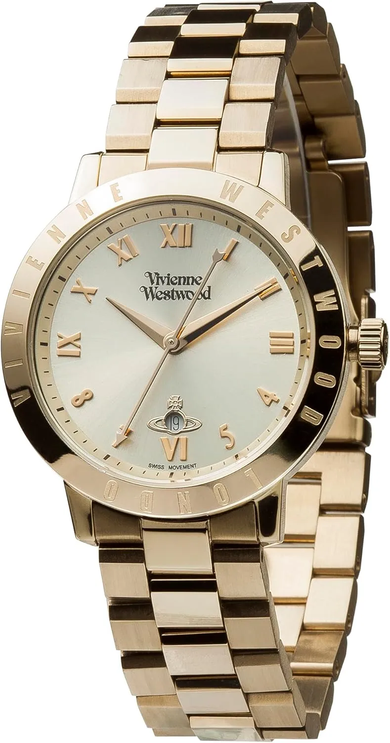 Stainless Steel Bracelet flood obscure Vivienne Westwood Bloomsbury Women's Quartz Watch with Analogue Display and 