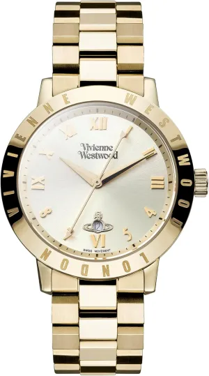 Stainless Steel Bracelet flood obscure Vivienne Westwood Bloomsbury Women's Quartz Watch with Analogue Display and 