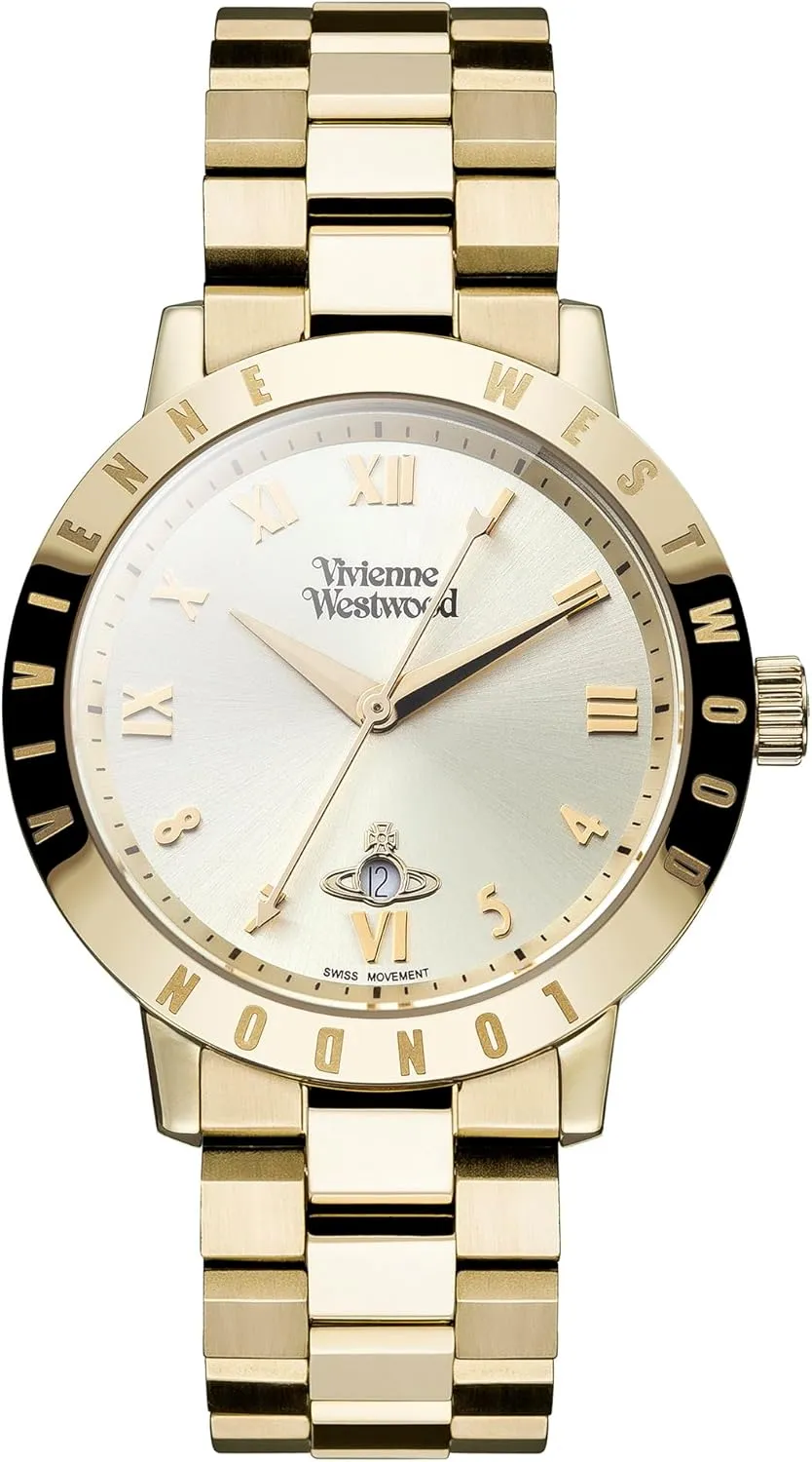 Stainless Steel Bracelet flood obscure Vivienne Westwood Bloomsbury Women's Quartz Watch with Analogue Display and 