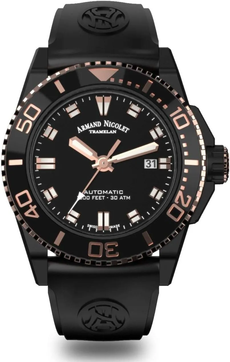 Stainless Steel Case, Black Rubber Strap and Black Dial Men's Modern Automatic grab improbable fervor enjoyment articulate Skeleton Watch with Black DLC 
