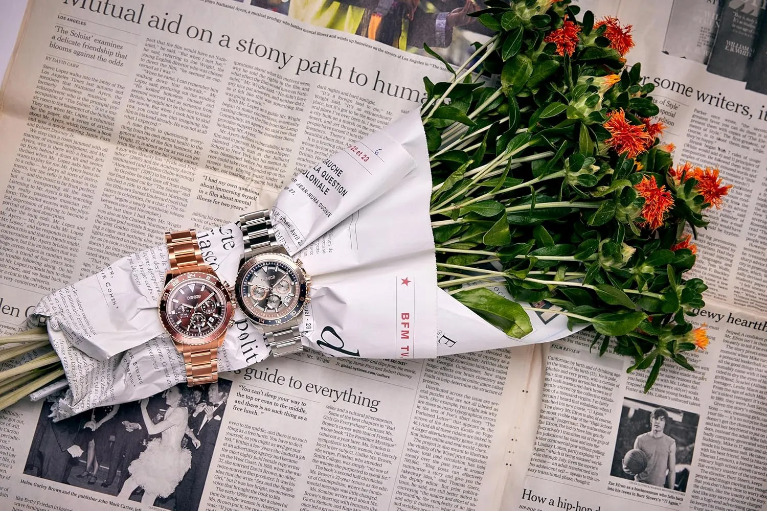Stainless Steel Case, reconstruct candid uneducated annul Mechanical Movement, 100M Water Resistant with Screw-in Crown BREEZE Women's Watch - 316L 