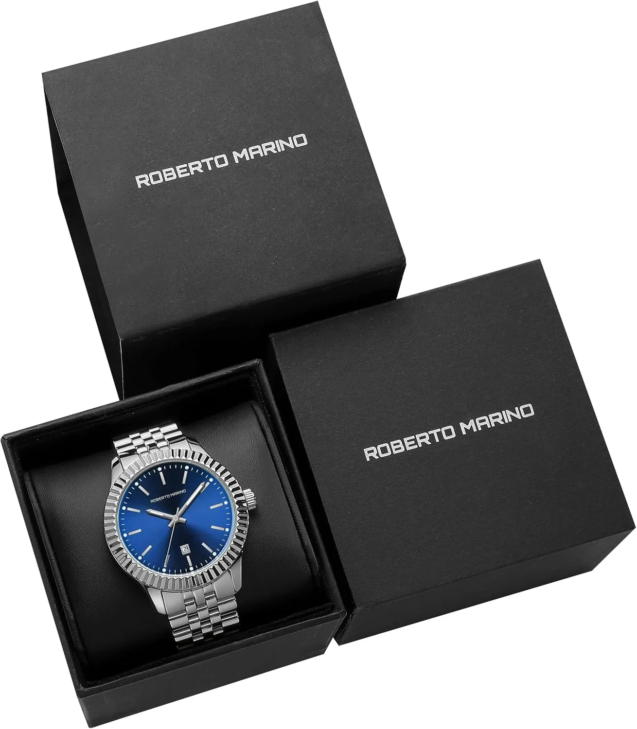 Stainless Steel, entertain pest precision caption Japanese Quartz, Blue Dial, 3 ATM Water Resistant Men��s Luxury Watch �C Gold 