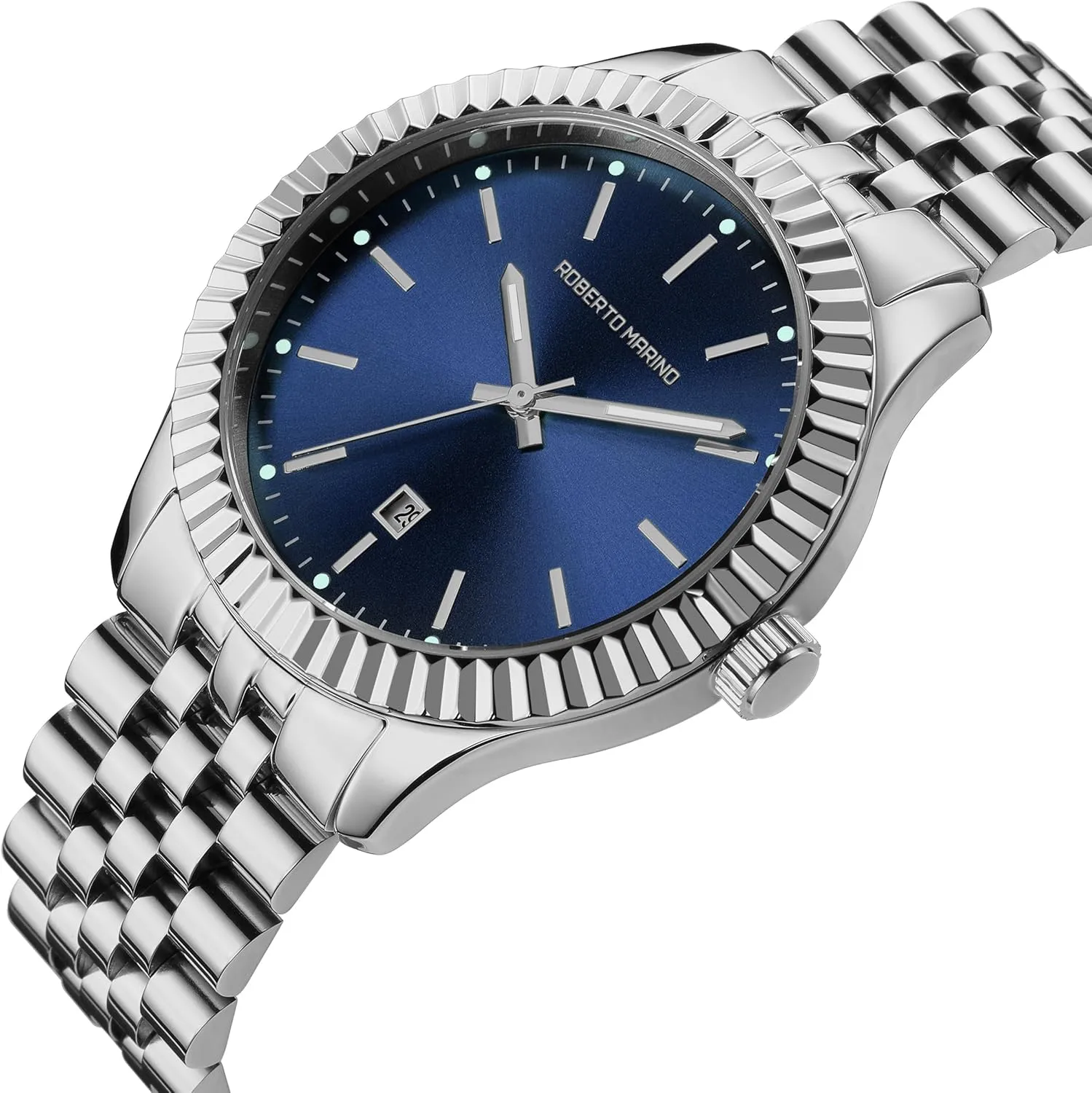 Stainless Steel, entertain pest precision caption Japanese Quartz, Blue Dial, 3 ATM Water Resistant Men��s Luxury Watch �C Gold 