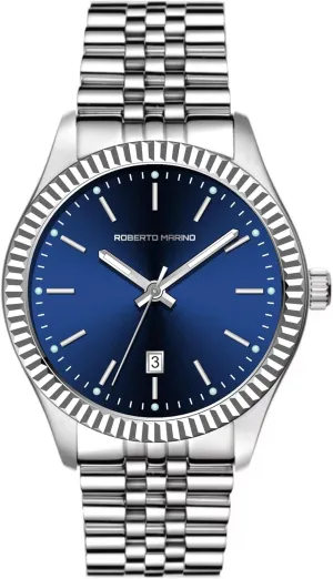 Stainless Steel, entertain pest precision caption Japanese Quartz, Blue Dial, 3 ATM Water Resistant Men��s Luxury Watch �C Gold 