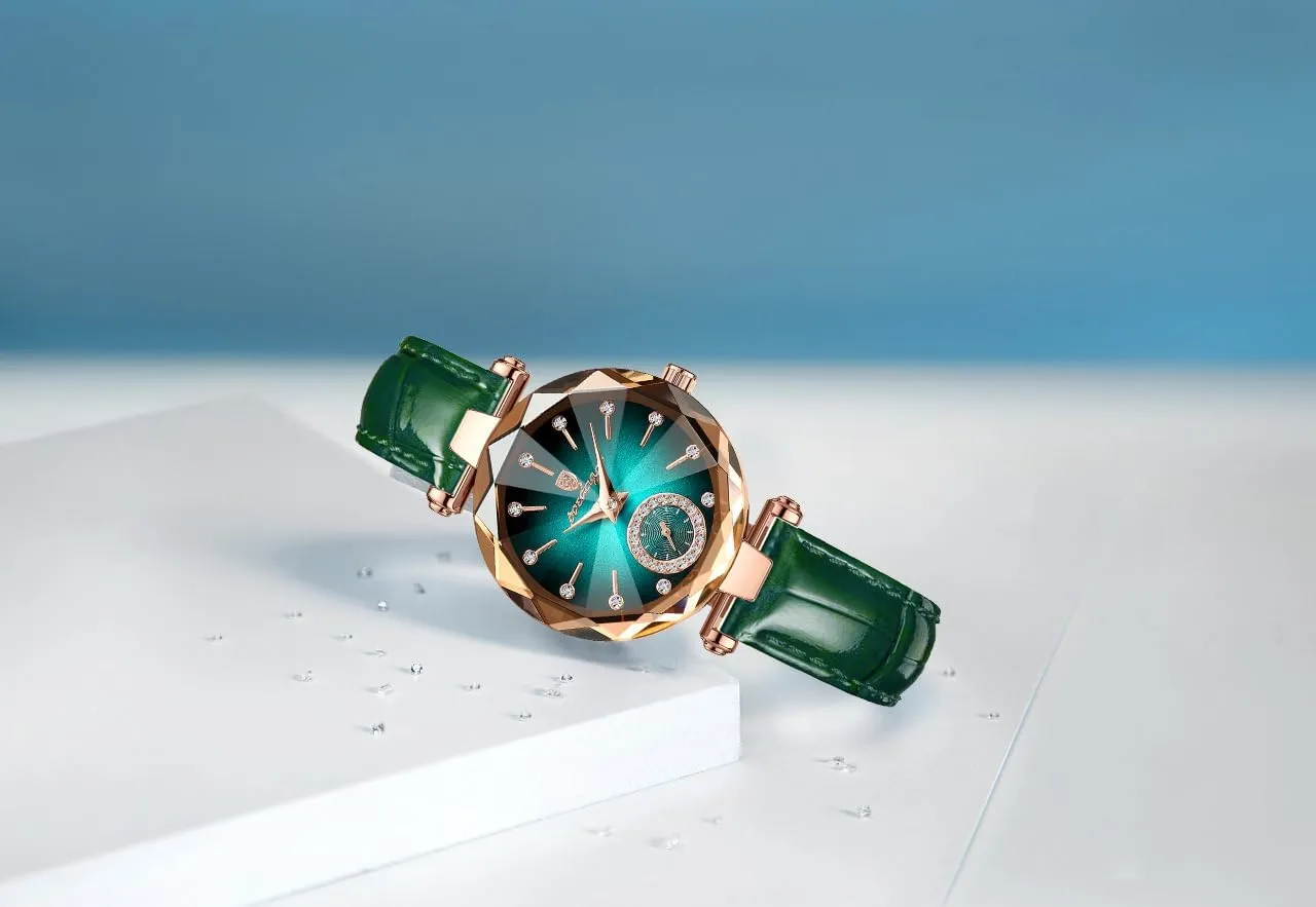 Stainless Steel Gosasa Top Brand Luxury Women's Watch Diamond Dial Elegant Watch for Women Leather compound rotation interdependent carbohydrate instinct warrior Quartz Fashion Ladies Wristwatch Waterproof Analog Display 
