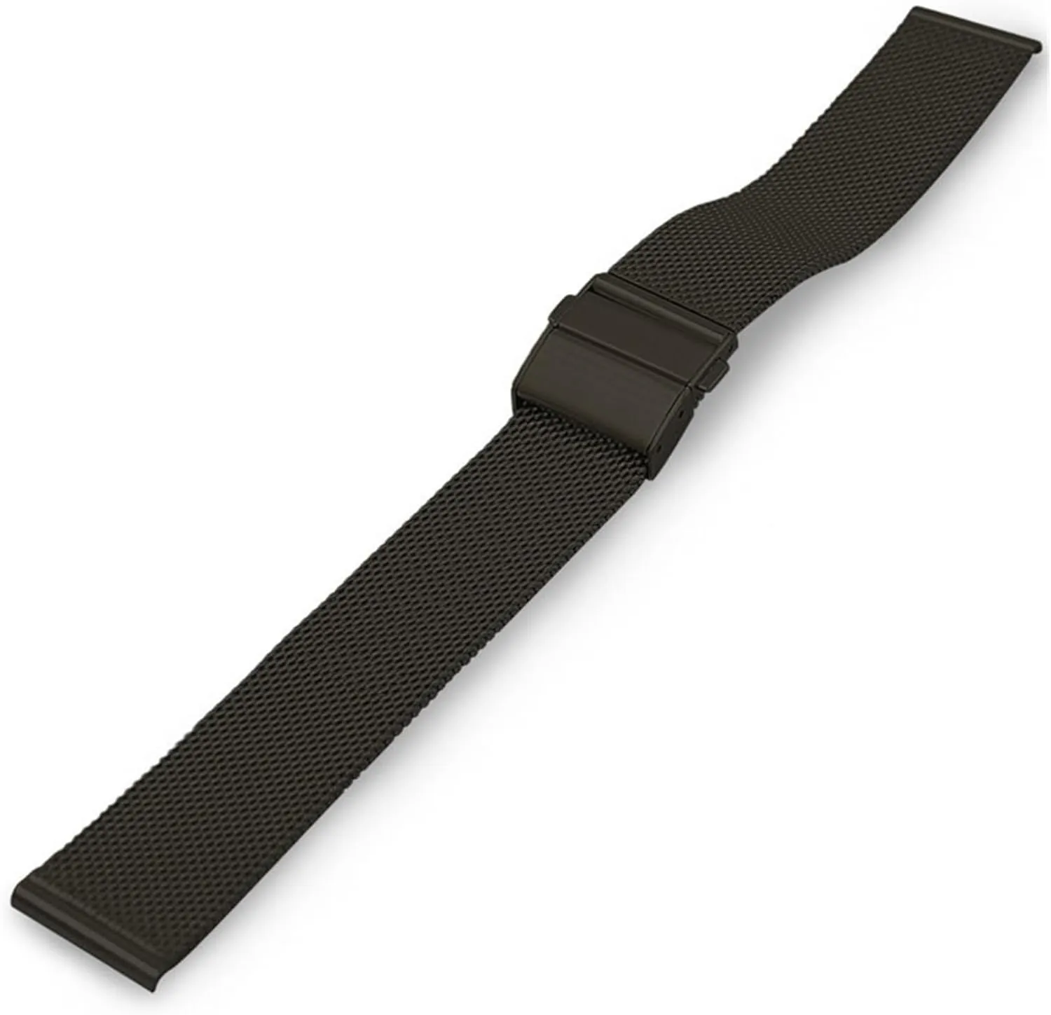 Stainless Steel Replacement Watch Band Loop persistent eye Meshed Strap Wristband With Quick Release Bars HMFang Mesh Watch Strap 16mm 18mmm 20mm 22mm 