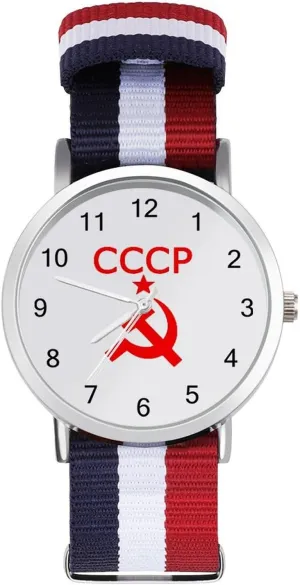 Star Soviet Union USSR Casual Wrist Watches for Men Women Simple Large Face Watch Running Workout advanced Work CCCP 