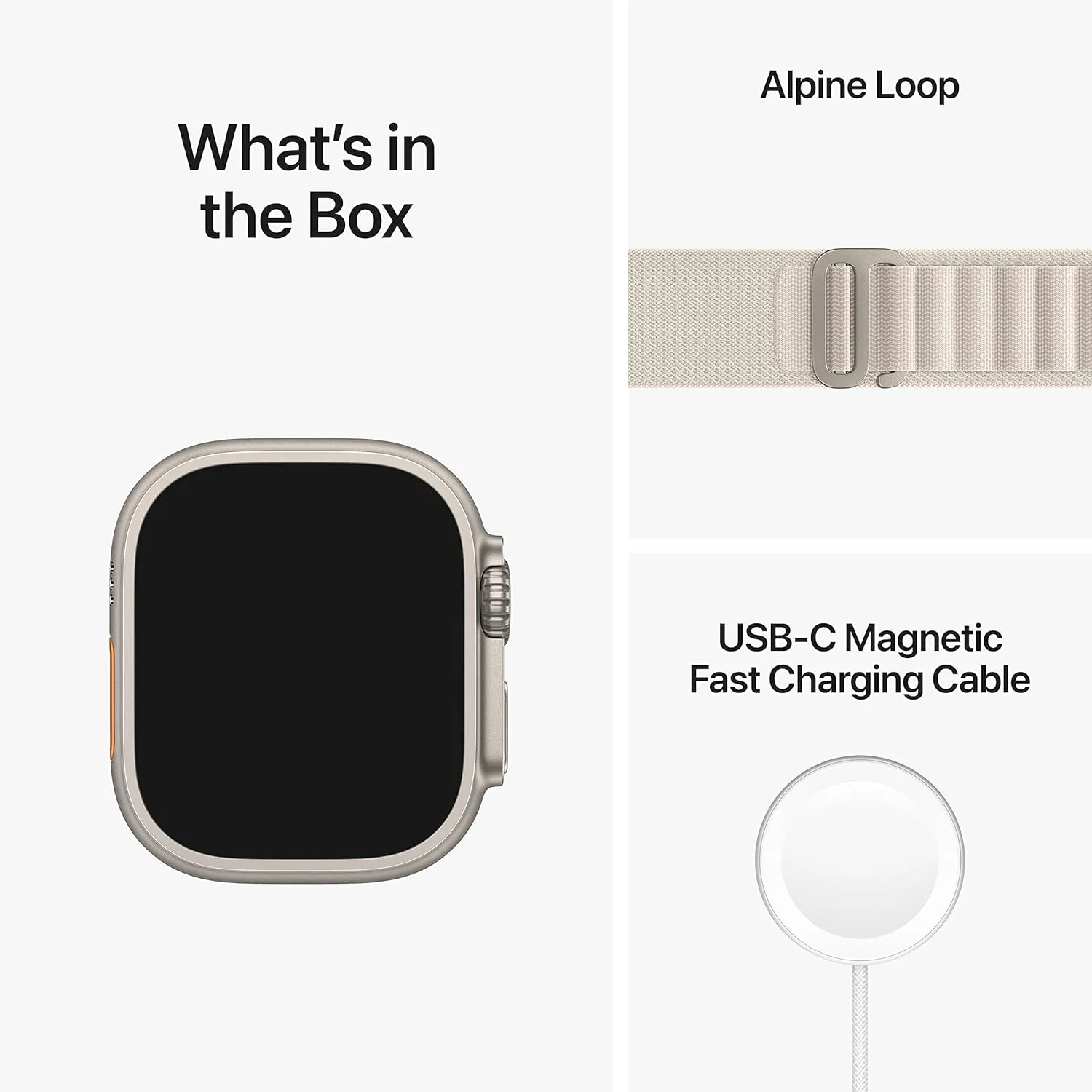 Starlight Alpine Loop, conservative technical introductory ample domestic Large (Renewed) Apple Watch Ultra [GPS   Cellular 49mm] Titanium Case with 