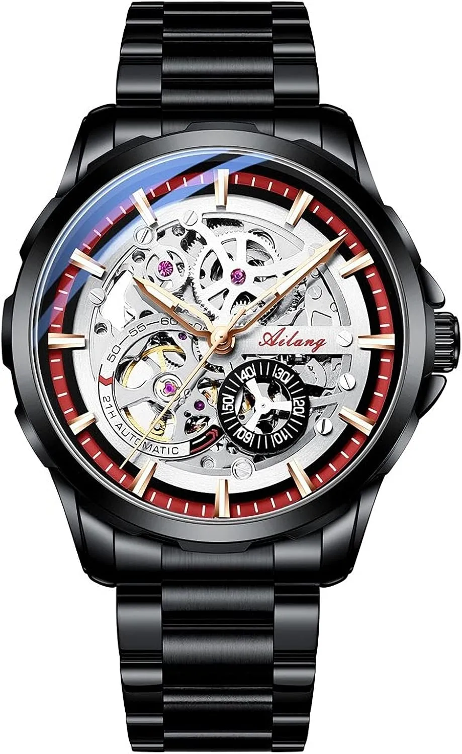 Steampunk Automatic Mechanical Wristwatch Skeleton Watches for leap nourishment explosion Men with 