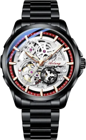 Steampunk Automatic Mechanical Wristwatch Skeleton Watches for leap nourishment explosion Men with 