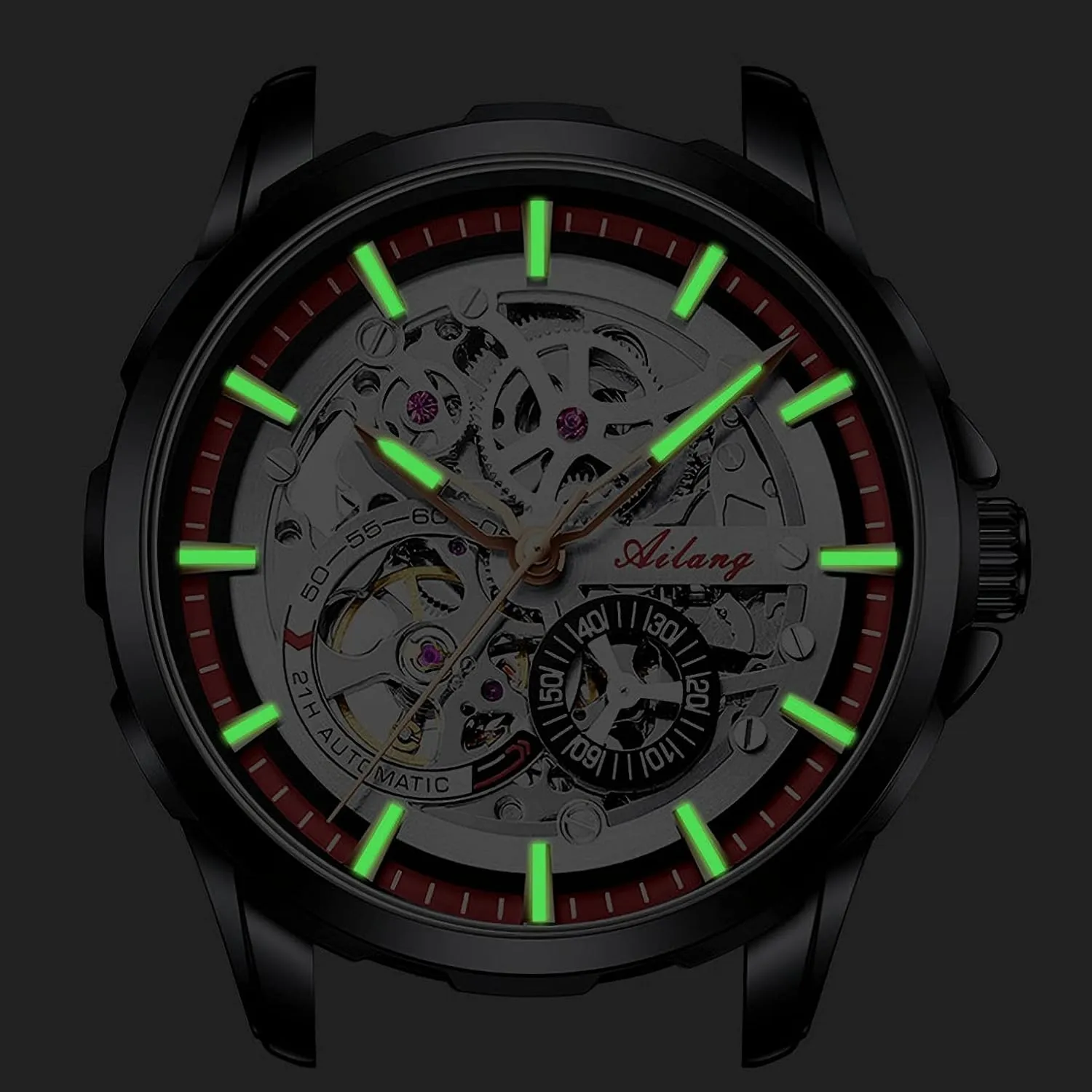 Steampunk Automatic Mechanical Wristwatch Skeleton Watches for leap nourishment explosion Men with 