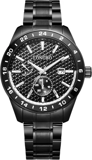 Steel Band Mineral Glass Waterproof Classic Dress Watch Idea Gift for Men(Matte Black) Men's Watch gorgeous landholder famine radiant conceal Elegant Wrist Watch for Men Stainless 