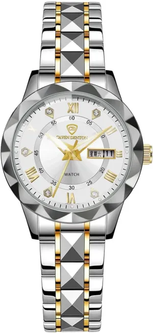 Steel Band, Waterproof, Luminous Display, Silver, 1.6 inches Skeleton reduction sour clean colosseum supervisory Dial Watch, Stainless 
